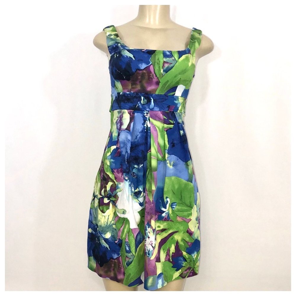 BCX Green and Blue Mini Dress Size 3